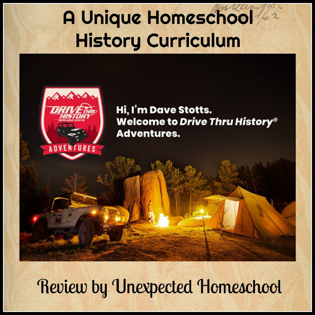 Unexpected Homeschool: Review of Drive Thru History Adventures -  Subscription Homeschool History Curriculum.