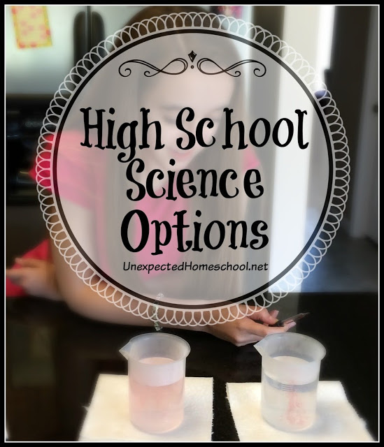 High School Science Options - alternate topics and curriculum selections for homeschooled high schoolers.