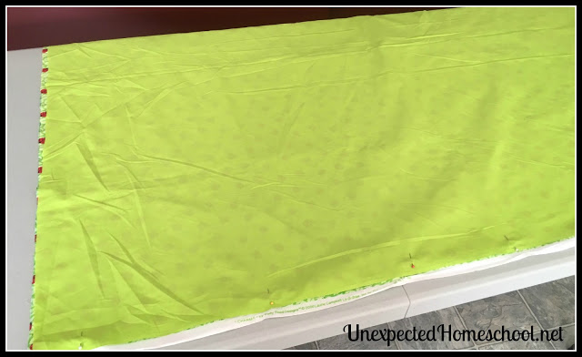 Unexpected Homeschool: Weighted Blanket Sewing Instructions