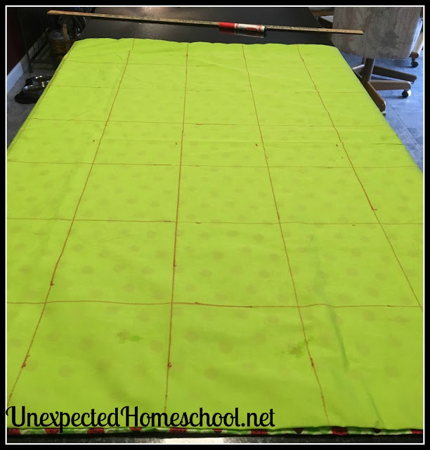 Unexpected Homeschool: Weighted Blanket Sewing Instructions