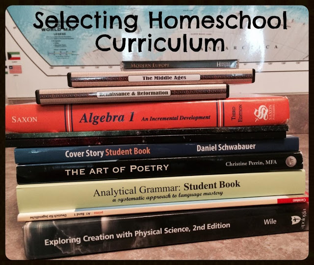 Unexpected Homeschool: Selecting Homeschool Curriculum